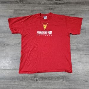 Vintage Manchester United Premier Cup 2008 Soccer Finals Mens XL